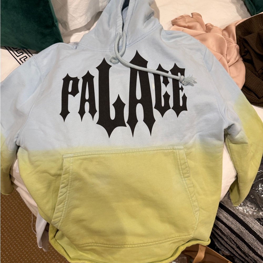 Palace hoodie green and blue size small